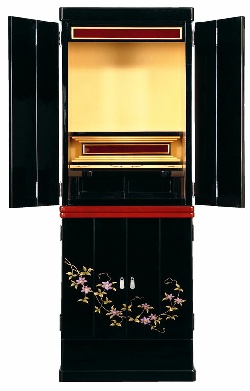 仏壇 るりI 【漆芸 黒塗り モダン 床置型 小型】 /仏壇用品 モダン仏壇 家具調仏壇 モダン 仏具用品 仏事 ハセガワ仏壇