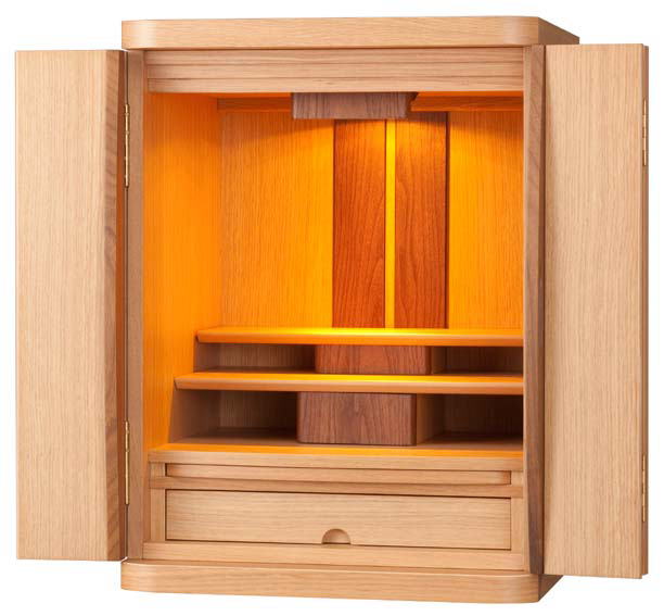 【仏壇】 モダン仏壇 セルノ 18号 杢種 ナラ 上置型 /ハセガワ仏壇 仏具用品 仏壇用品 上置型仏壇 上置き仏壇 現代的 家具調仏壇 モダン 仏壇仏具 お仏壇 法事 御仏壇 マンション リビング