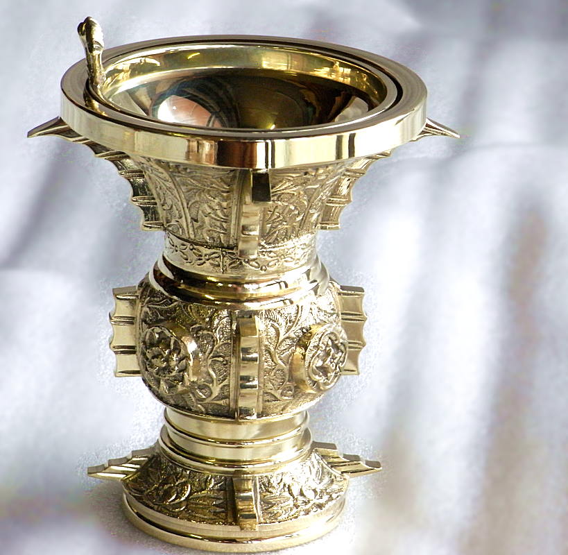 花器 水盤 真鍮製 四神 skfj1101.jpg