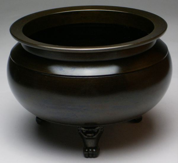 黒光色 花鳥机上香炉　線香立て　仏具 鋳物（真鍮製） 焼香炭二箱 000000003429-01.jpg?size=l&w=
