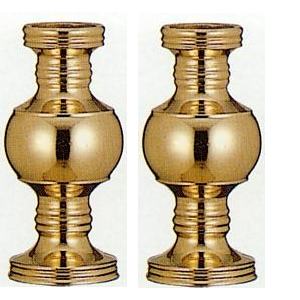 花瓶　(仏具、仏壇) 02 仏壇屋 滝田商店 仏壇用花瓶・お盆用花瓶 アルミ製 太夏目型 菊