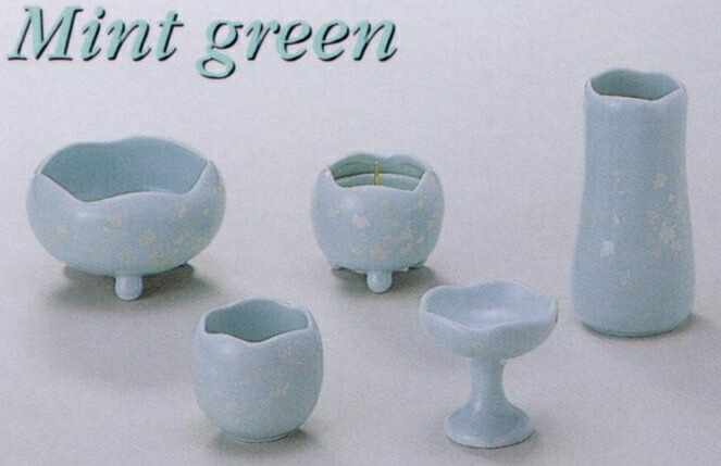 楽天市場】仏具セット ほのか 銀彩 九谷焼 ピンク色 5点セット