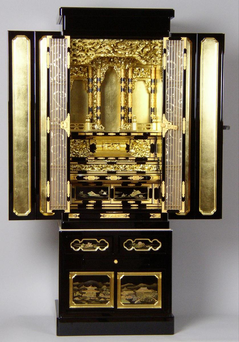 新品‼︎ 金仏壇 直置型 楽天市場】金仏壇 「平安-京型18号hk型」 仏壇仏具セット 東用