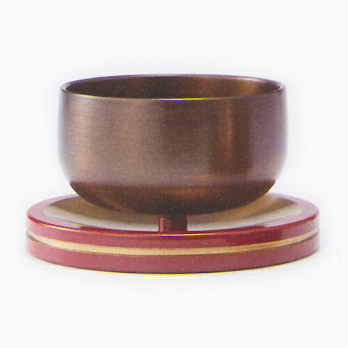 仏具 りん 台付御りん（まどか） 2.0 高43×径80mm 2.3 高50×径80mm