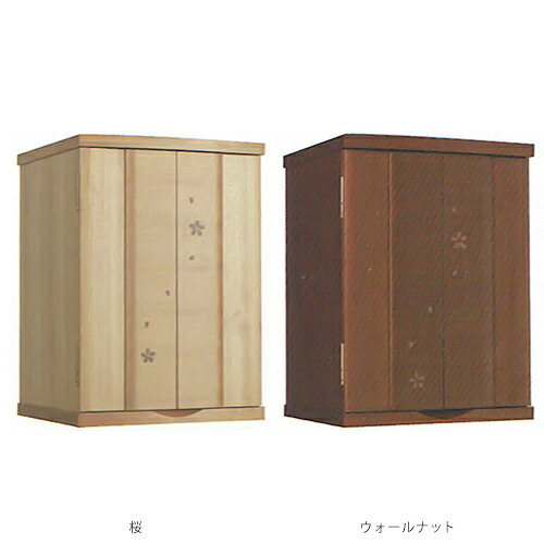 仏壇 高さ18号（約54センチ） | NEW SAKURA ニュー桜 上置 18号 桜 ウォールナット | H54×W41×D37cm 内部寸法 （1）28.5cm （2）12cm