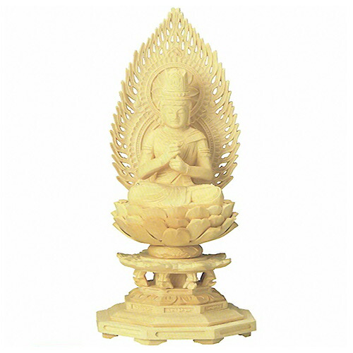 楽天市場】仏像 | 桧木 八角台座 大日如来 火炎光背 2.0 D29