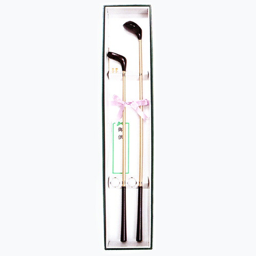 納柩用品 副葬品 ゴルフセット 2本入 塗仕上 奥行1135×巾216×高86mm 内箱(袋) 奥行1135×巾216×高86mm 内箱仕様 ボール紙化粧箱 商品重量 1400g|仏壇 仏具 神棚のハセガワ仏壇