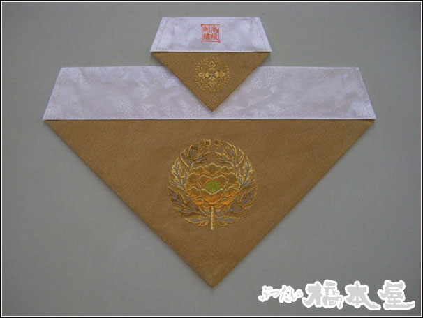 打敷≪冬用≫ 上付金綴東紋（横幅約42糎）名古屋寸50代（京寸100代）【仏壇】【打敷】【年忌】【法事】