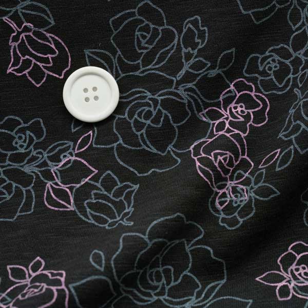 楽天市場】ニット生地 かわいい マイクロ裏毛 グレー杢 / カラフル花柄