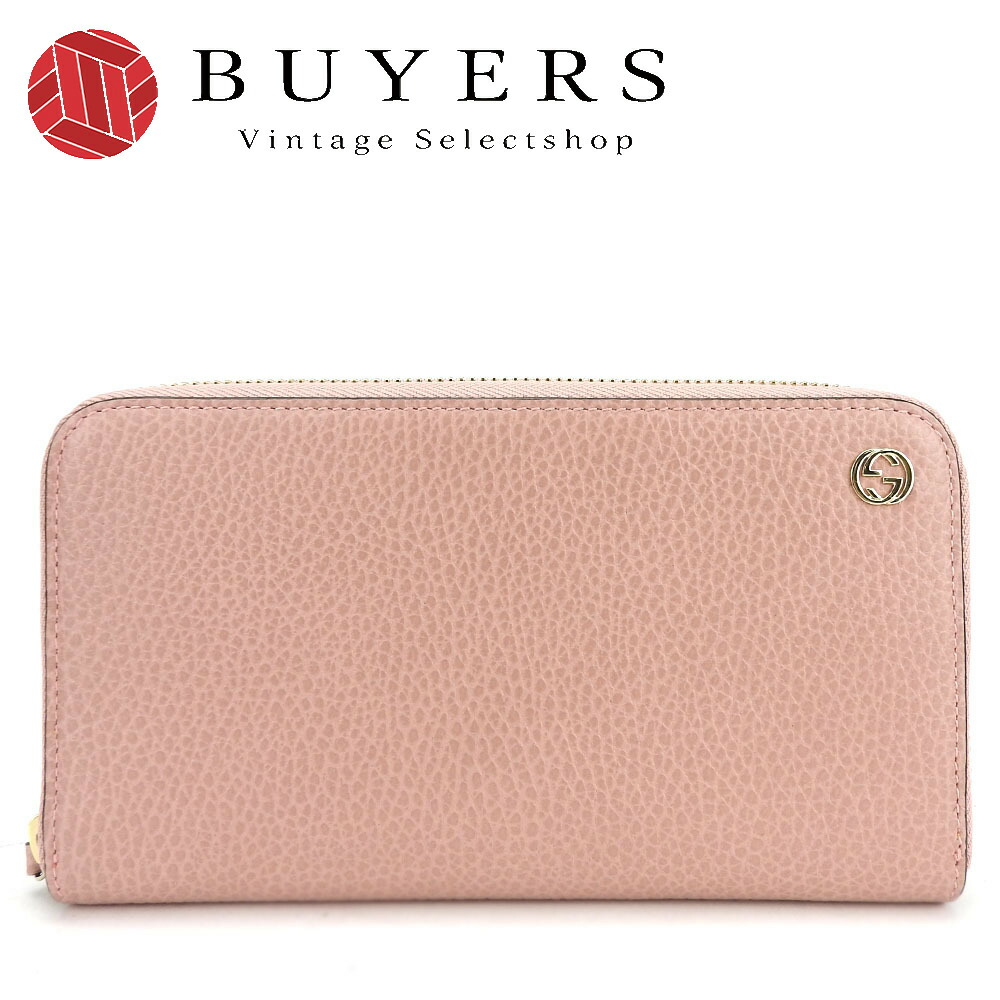 中古 グッチ 長財布 449347 インターロッキング レザー ピンク ゴールド金具 ラウンドファスナー ジッピー 小物 レディース 女性 GUCCI 楽天市場】【中古】 グッチ 長財布 449347 インターロッキング レザー