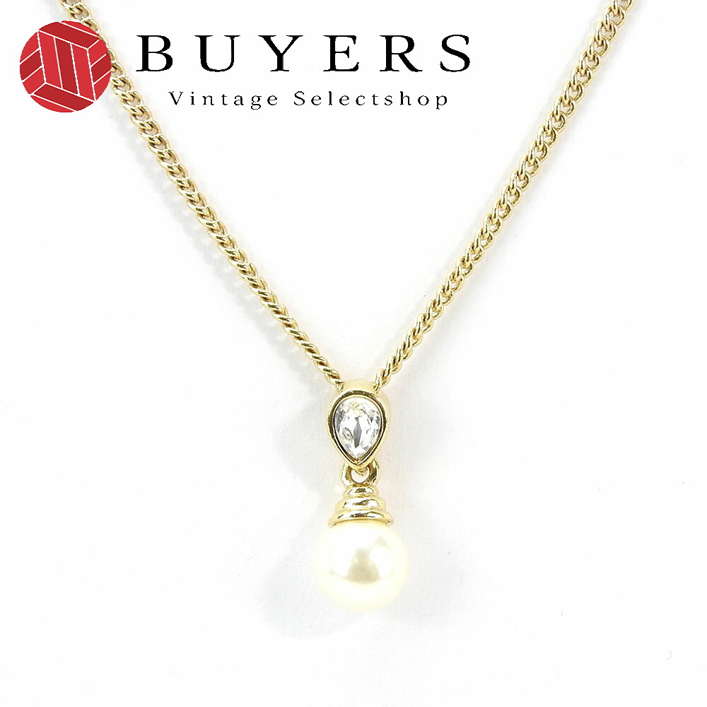 Dior ゴールドメッキ パール ネックレス 楽天市場】クリスチャンディオール【ChristianDior】フェイク