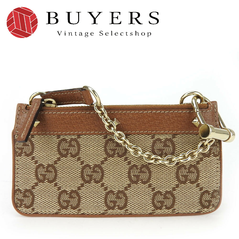 GUCCI ハート型コインケース ゴールド ダブルG ハートシェイプコインケースブラック レザー | GUCCI公式