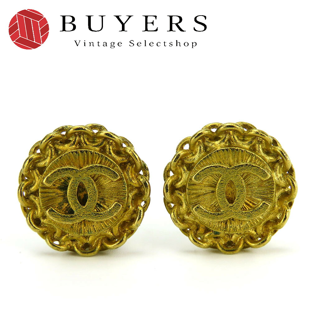 【中古】 シャネル イヤリング ココマーク メタル ゴールド アクセサリー 95P メッキ レディース 女性 CHANEL