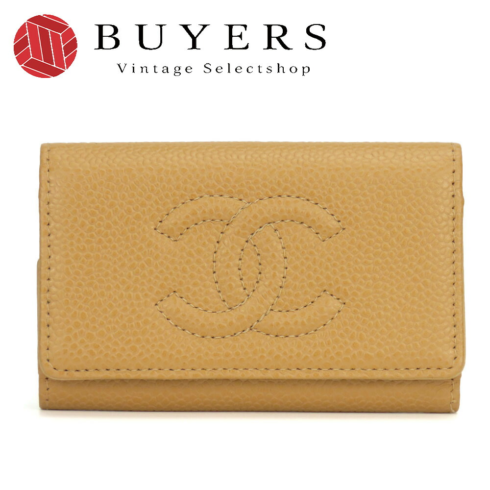 楽天市場】CHANEL シャネル キャビアスキン 6連キーケース ココマーク