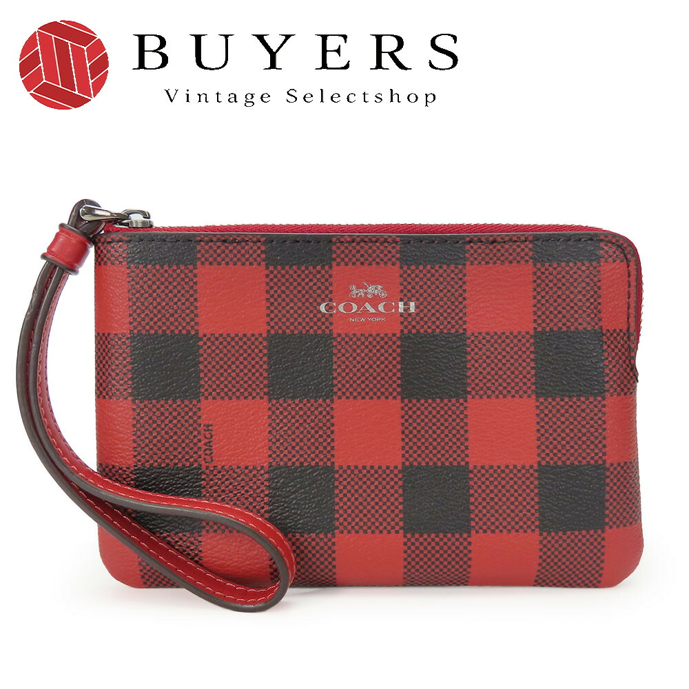 セール【レアカラー】COACH ショルダーポーチ　アクセサリーポーチ　レッド　赤 コーチ COACH ワンショルダー 6094 マルチポーチ シグネチャー