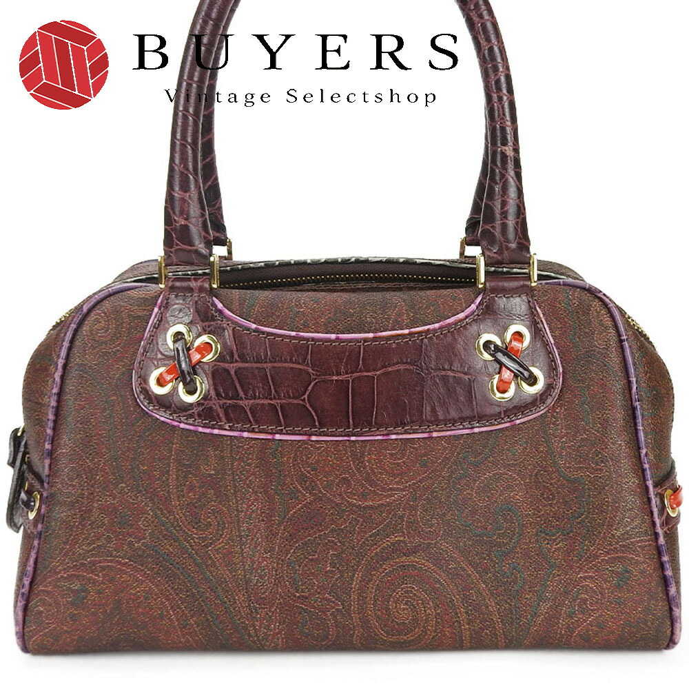 【美品】エトロ ハンドバッグ ペイズリー 2way PVC レザー マルチカラー 楽天市場】【中古】新品同様 エトロ ハンドバッグ マルチカラー
