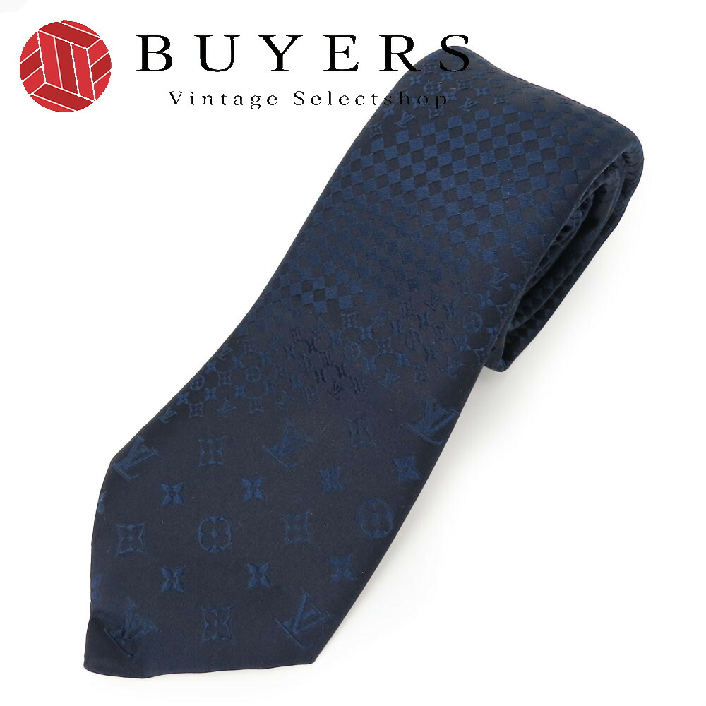 LOUIS VUITTON ルイヴィトン　ネクタイ　モノグラム　ネイビー　スーツ LOUIS VUITTON（ルイ・ヴィトン） 【新品】ルイヴィトン ネクタイ