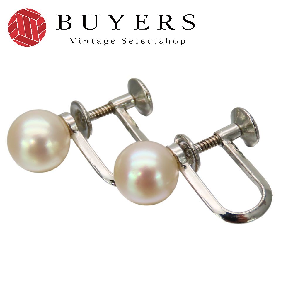 【中古】 ミキモト イヤリング アコヤ真珠 K14WG シルバー アクセサリー ジュエリー レディース 女性 MIKIMOTO｜Vintage Selectshop BUYERS