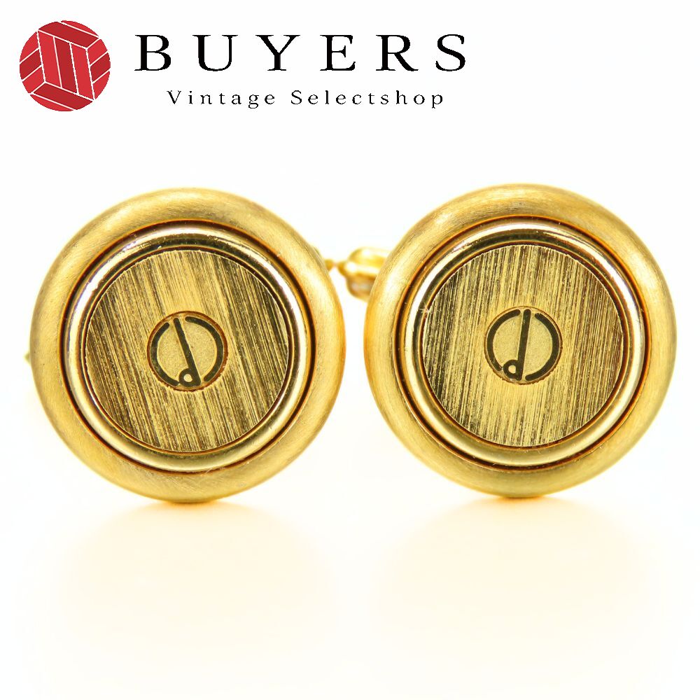 【中古】 ダンヒル カフス メタル ゴールド メッキ スーツ アクセサリー メンズ 男性 Dunhill