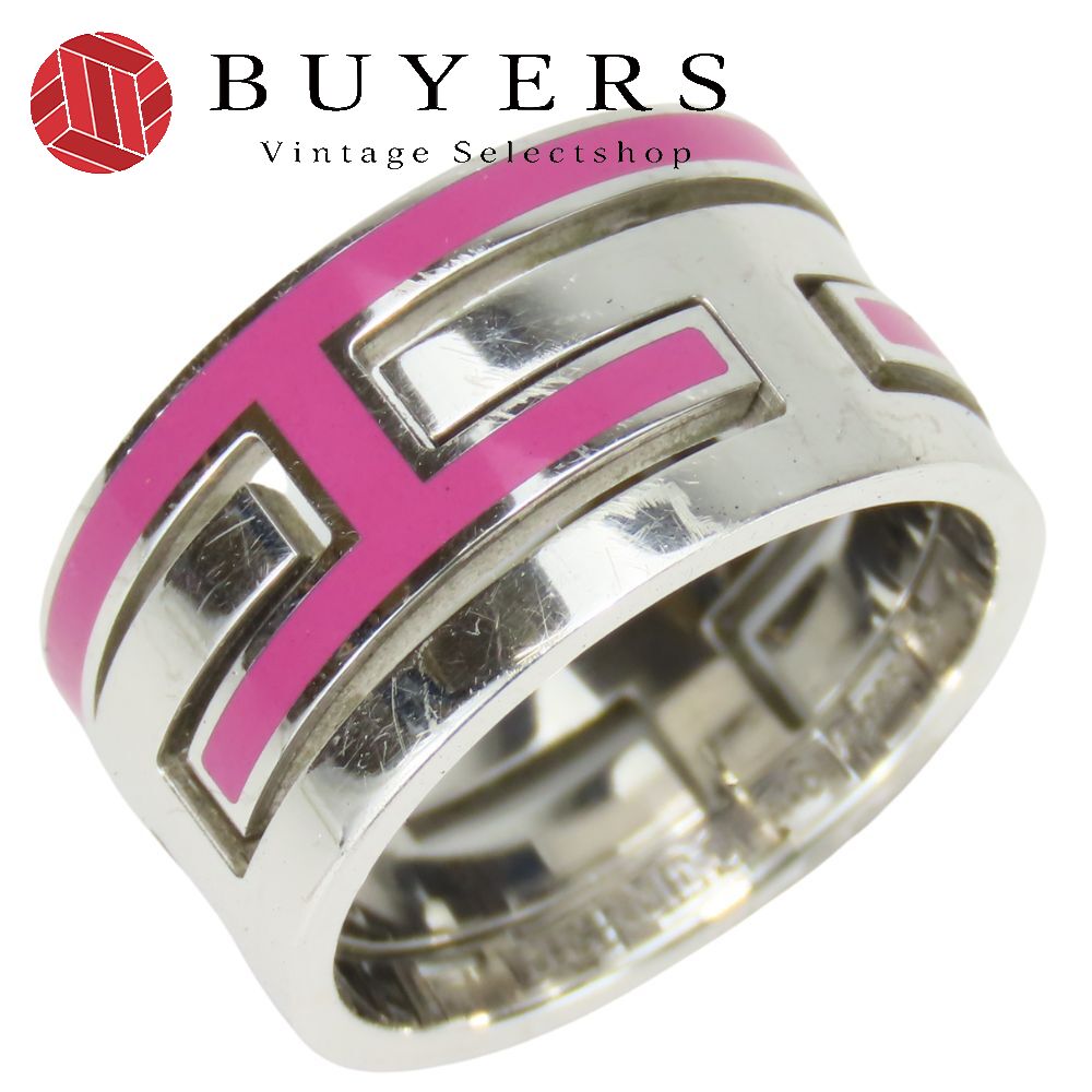 HERMES エルメス ムーブアッシュリング ピンク 925 11.5号 HERMES エルメス リング 指輪 ムーブアッシュ ピンク×シルバー
