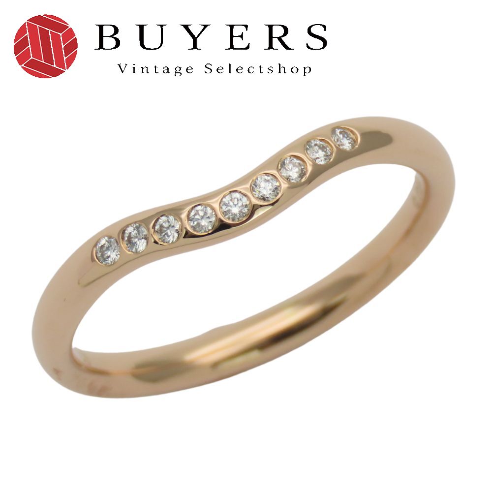 楽天市場】ティファニー ダイヤモンド カーブドバンド リング K18