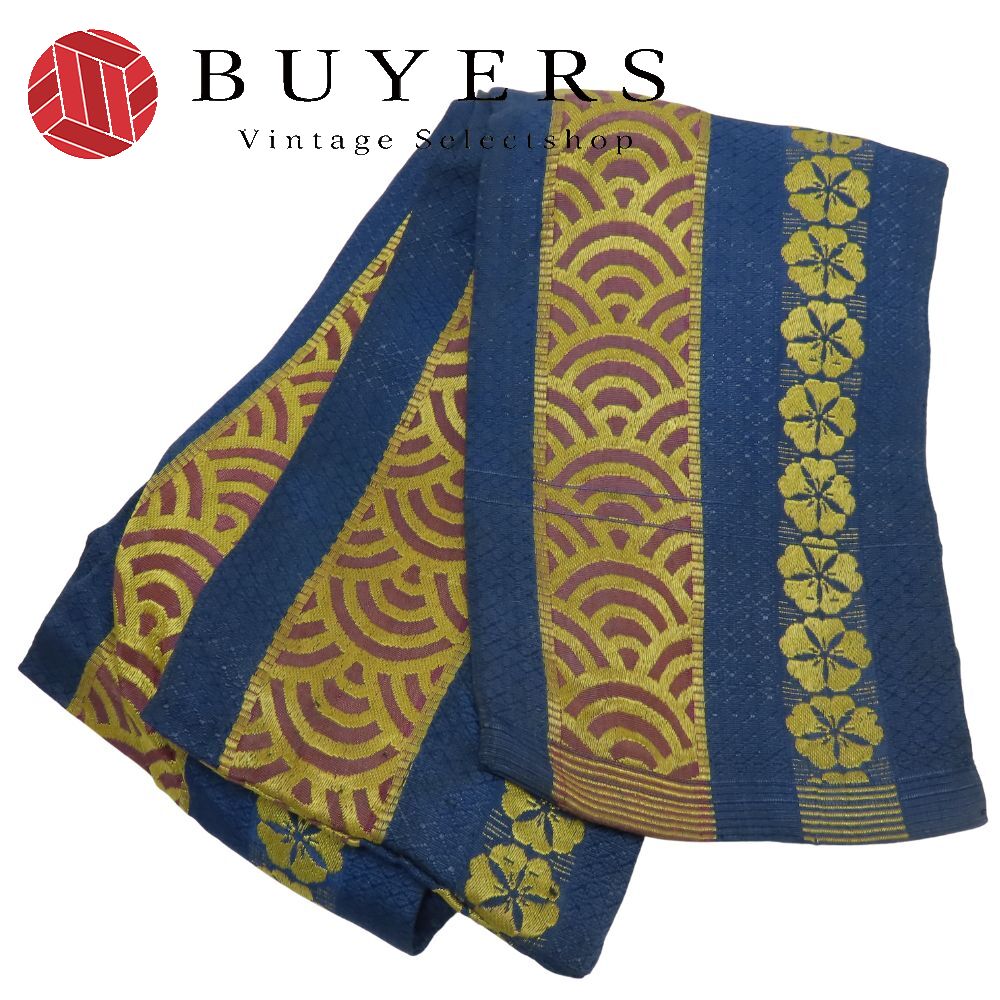 楽天市場】【中古】 袋帯 正絹(金銀糸除く) シルバー ゴールド