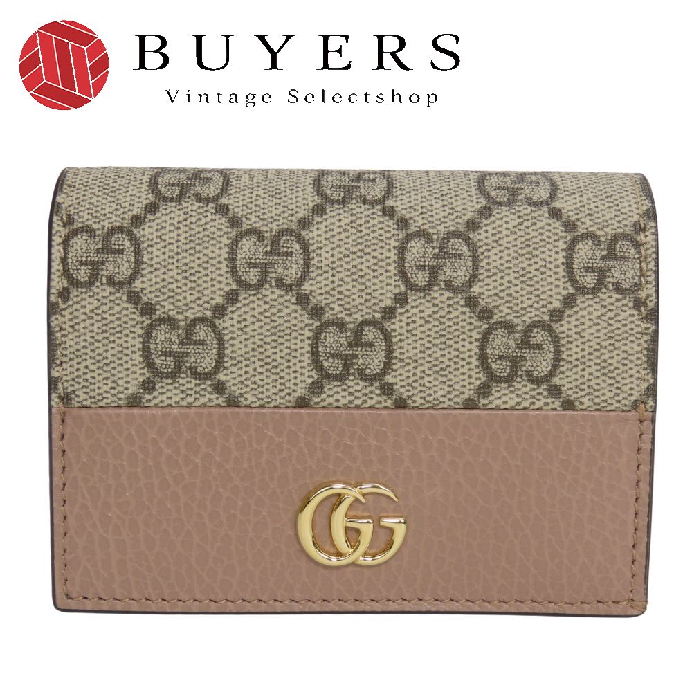楽天市場】☆ GUCCI グッチ 524300 GGマーモント 二つ折り財布