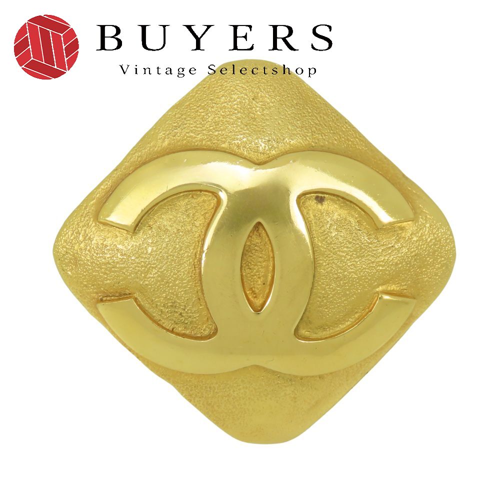 【中古】 シャネル ブローチ ココマーク メタル ゴールド 29 菱形 メッキ レディース 女性 CHANEL｜Vintage Selectshop BUYERS