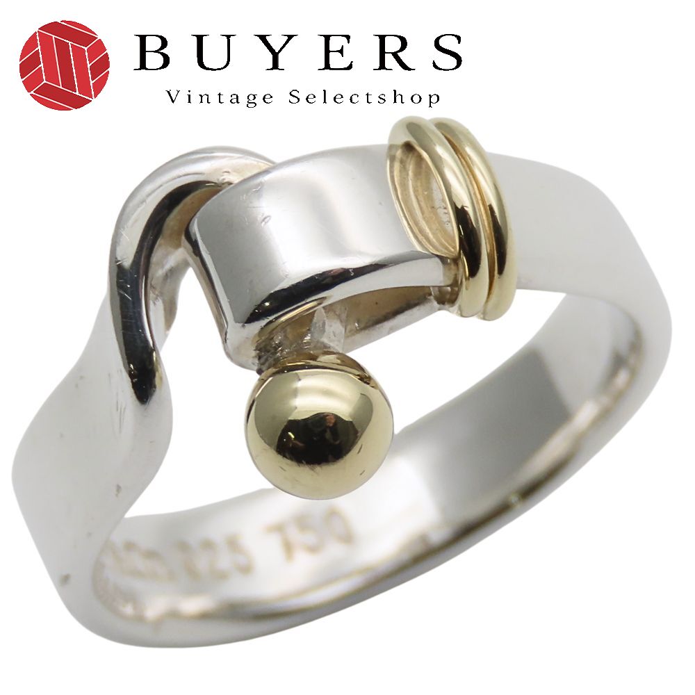 Tiffany＆Co. ティファニー フック&アイ コンビ リング お買得】ティファニー リング フック&アイ 13号 シルバー ゴールド