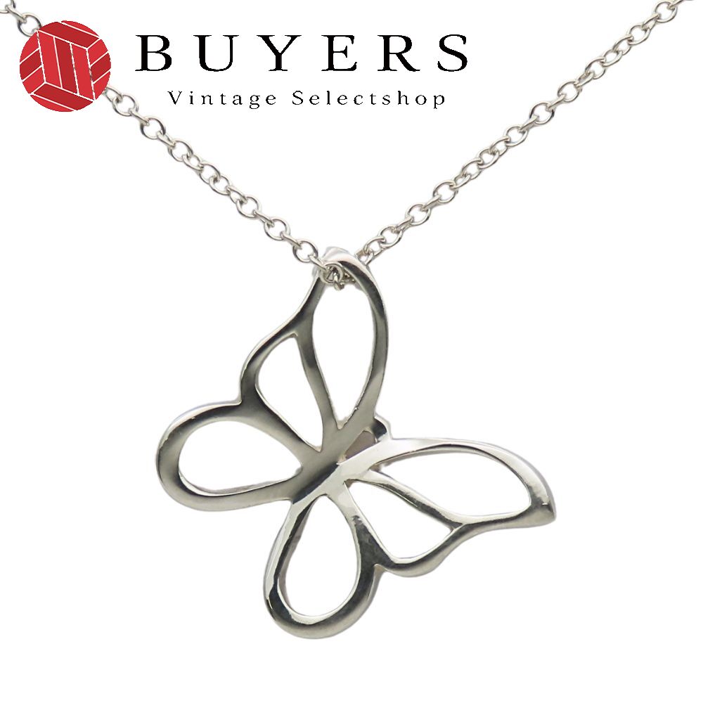 Tiffany ティファニー　パピヨン　バタフライ ネックレス　ピアス ティファニー バタフライ ネックレス 925 3.0g シルバー パピヨン