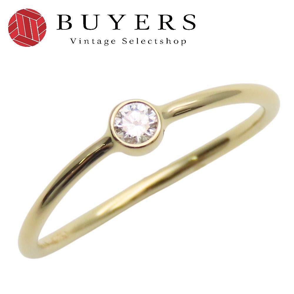 k18 ティアドロップ　パヴェリング　1２号 k18 ティアドロップ パヴェリング 12号 TIFFANY&Co.】ティファニー