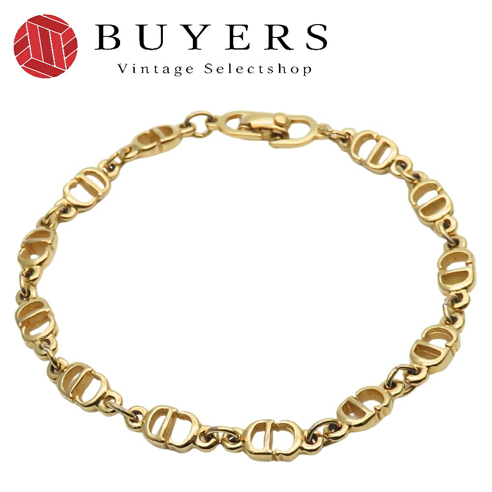 【美品】Christian Dior ディオール　リボンデザイン アンクレット 美品】Christian Dior ディオール リボンデザイン アンクレット 楽天