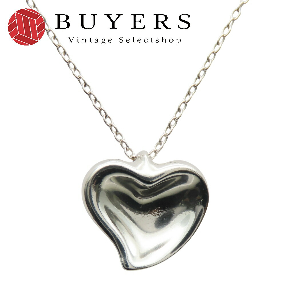 楽天市場】【中古】 ティファニー ネックレス カーブドハート シルバー