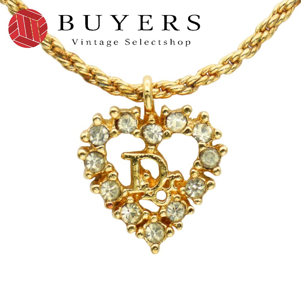 8SAM22【新品未使用】Dior ダブルチェーン ネックレス ハート 現状品 楽天市場】【中古】クリスチャンディオール ネックレス ペンダント