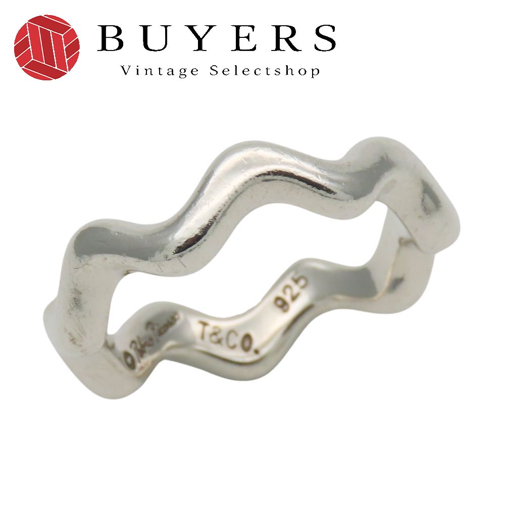 美品　Tiffany & Co.パロマピカソ ジグザグ ウェーブリング　9号 ティファニー TIFFANY パロマピカソ ウェーブ リング ジグザグ 9号