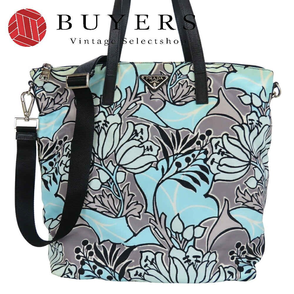 楽天市場】PRADA プラダ トートバッグ 2WAY ショルダーバッグ フラワー