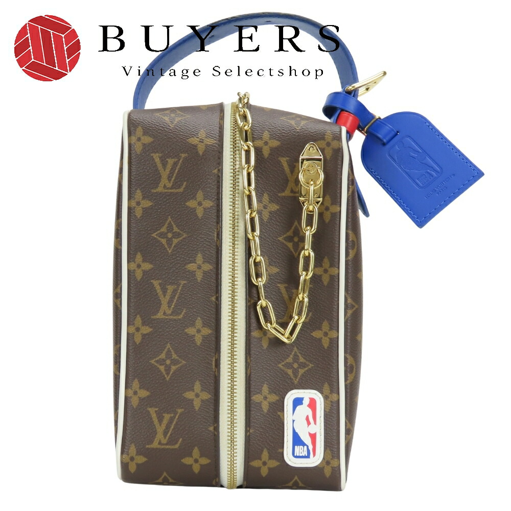 【中古】 ルイ・ヴィトン ハンドバック NBAクロークルーム・ドロップキット M45588 モノグラム 赤銅色 青色 NBA共同研究 かしら文字入り口・入口 メンズ 成人男性 LOUIS VUITTON