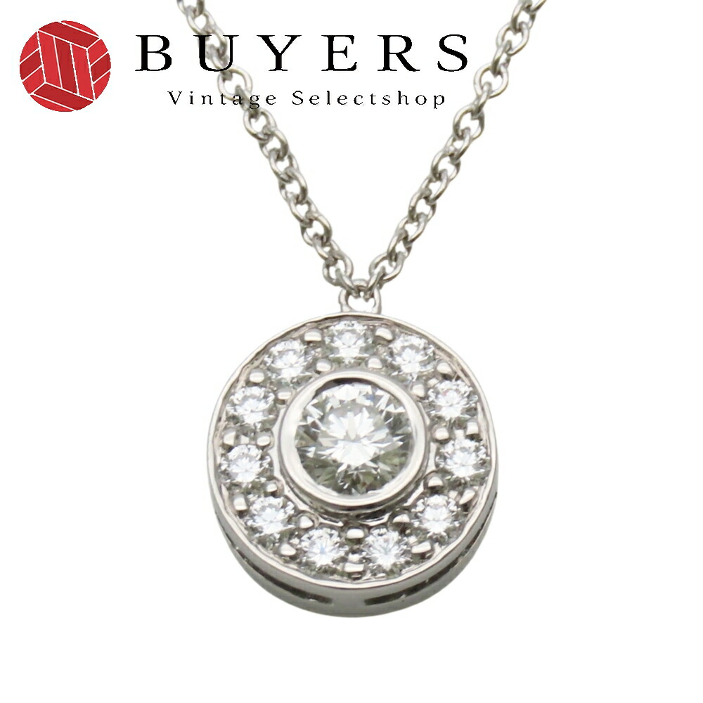 【中古】 ティファニー ネックレス サークレット Pt950 ダイヤモンド 約3.2g プラチナ ペンダント レディース 女性 TIFFANY&Co.｜Vintage Selectshop BUYERS