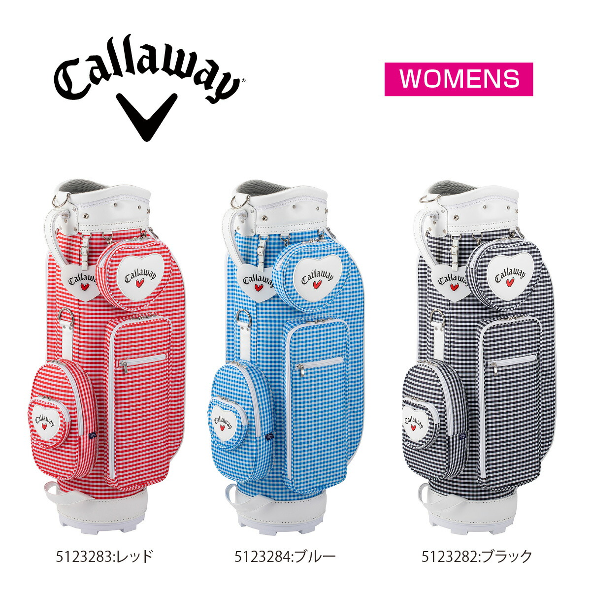 Callaway ハート柄 カートバック　ゴルフバッグ Amazon | キャロウェイ(Callaway) カートバッグ LOVE CW CART