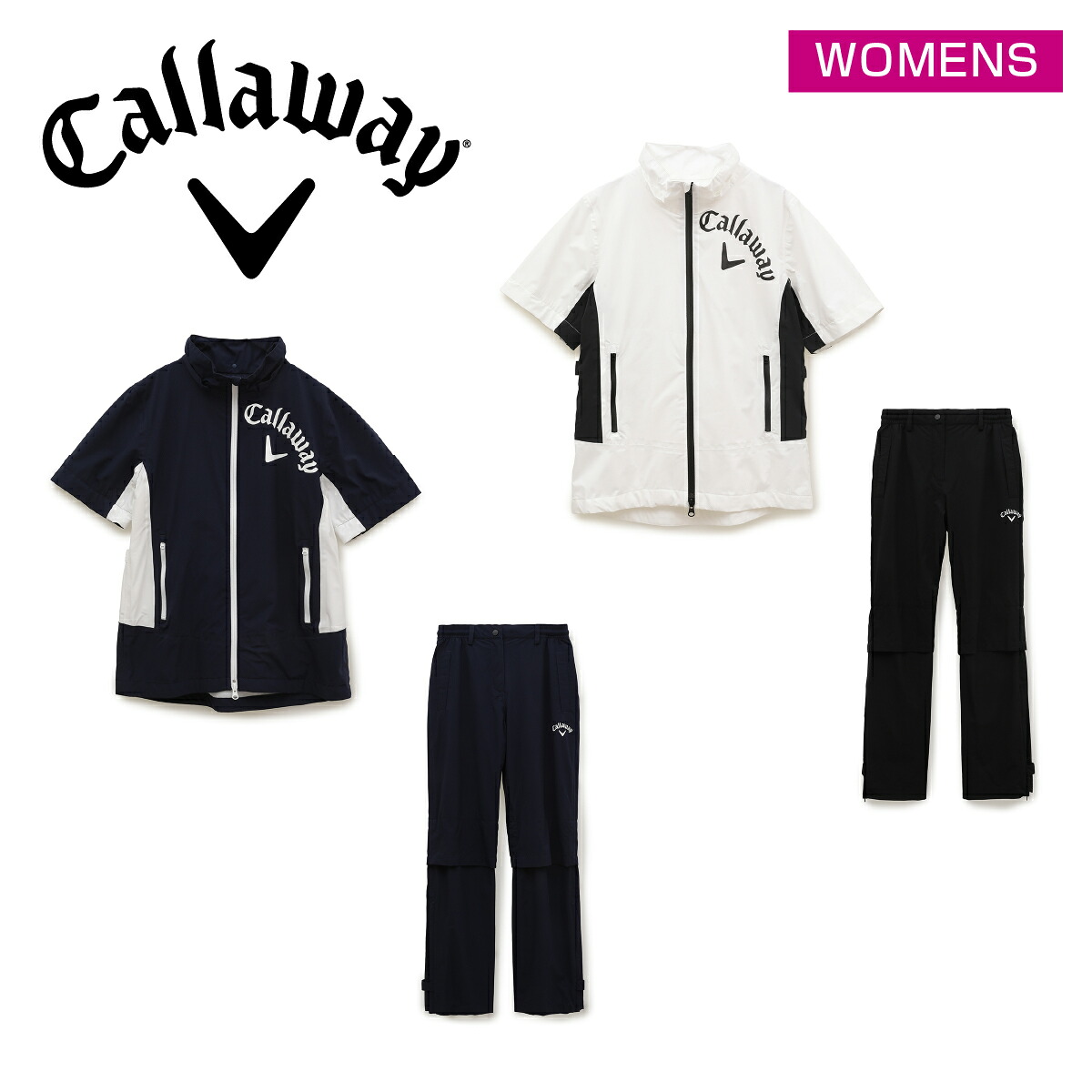 キャロウェイ レインウェア 雨打つ手 セットアップレインウェア C23989200 〈Callaway Golf キャロウェイゴルフ〉 レディース真似形