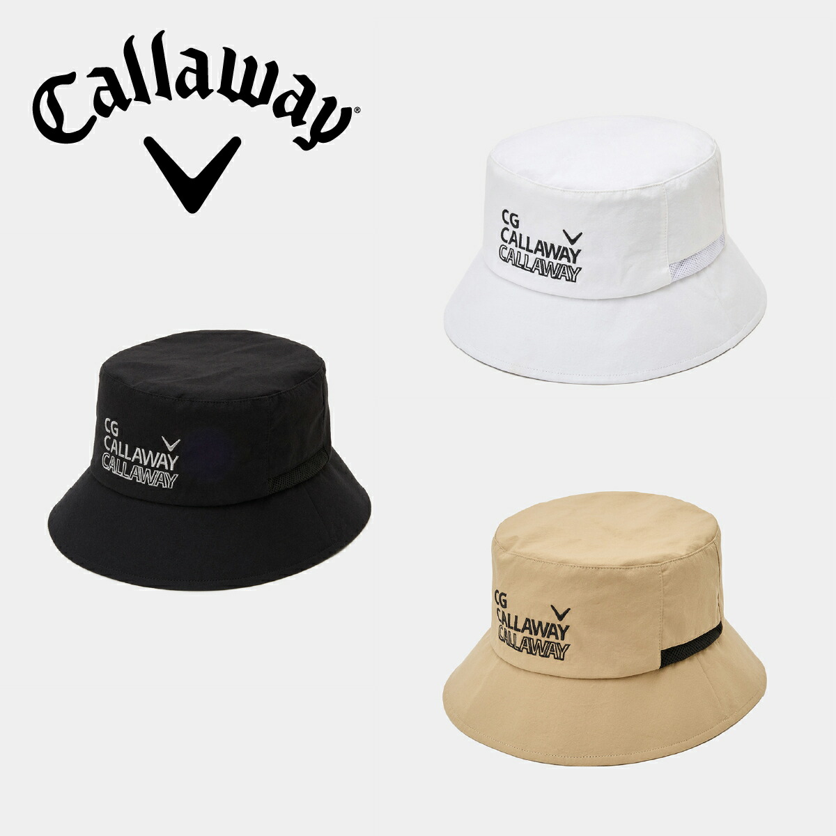 Clubhaus×Callaway ホワイト バケットハット（S /Mサイズ） Callaway＋CLUBHAUS Bucket Hat 2025 (MENS) | キャップ