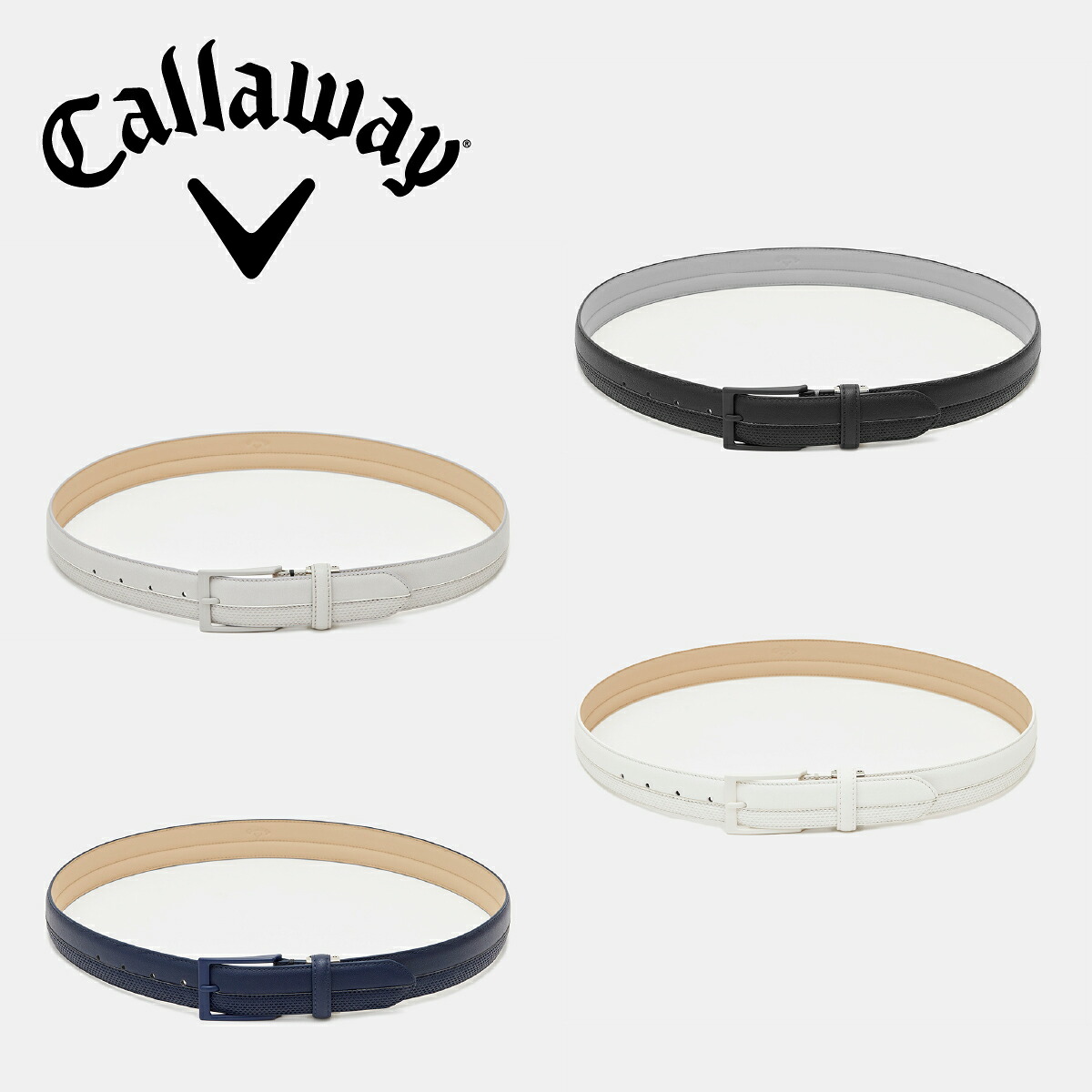 キャロウェイ ラウンド設備 胴締め ダイヤエンボスストレッチベルト C24292101 〈Callaway Golf キャロウェイゴルフ〉 メンズ模範例