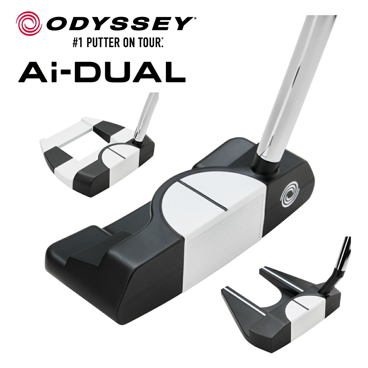 オデッセイ ゴルフパター エーアイ デュアル ハーフボール Ai-DUAL 1/2 BALL ODYSSEY 〈ODYSSEY オデッセイ〉