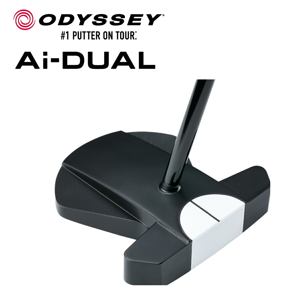 オデッセイ ゴルフパター エーアイ デュアル スクエアートゥースクエア マックス ハーフボール Ai-DUAL Square 2 Square MAX 1/2 BALL ODYSSEY 〈ODYSSEY オデッセイ〉