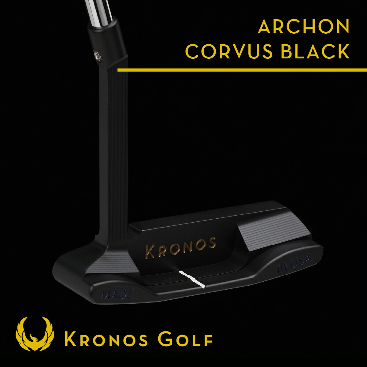 クロノスゴルフ ゴルフ パター アーコン コーヴァス ブラック ARCHON CORVUS Black 〈KRONOS GOLF〉 【パター 超精度 削り出し】|BUZZ SHOPPING 店