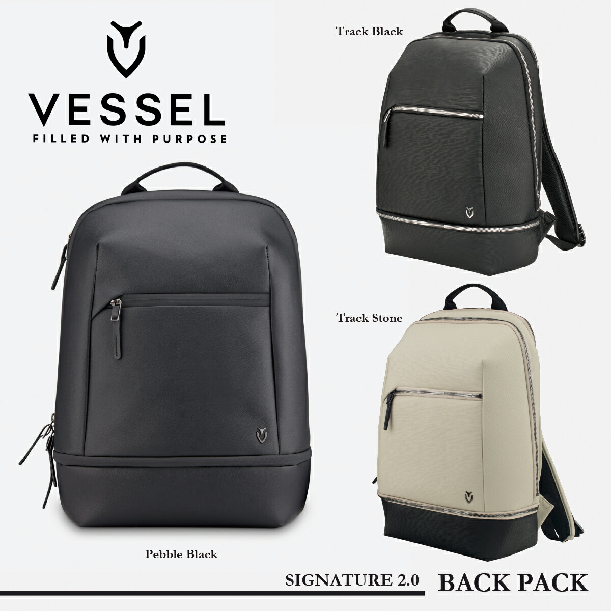 VESSEL SKYLINE ベゼル バックパック リュック ブラック美品 SKYLINE BackPack | VESSEL GOLF
