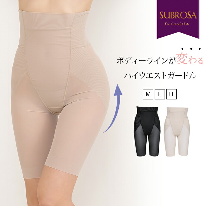 楽天市場】ハイウエスト ロングガードル ヒップアップ ぽっこり