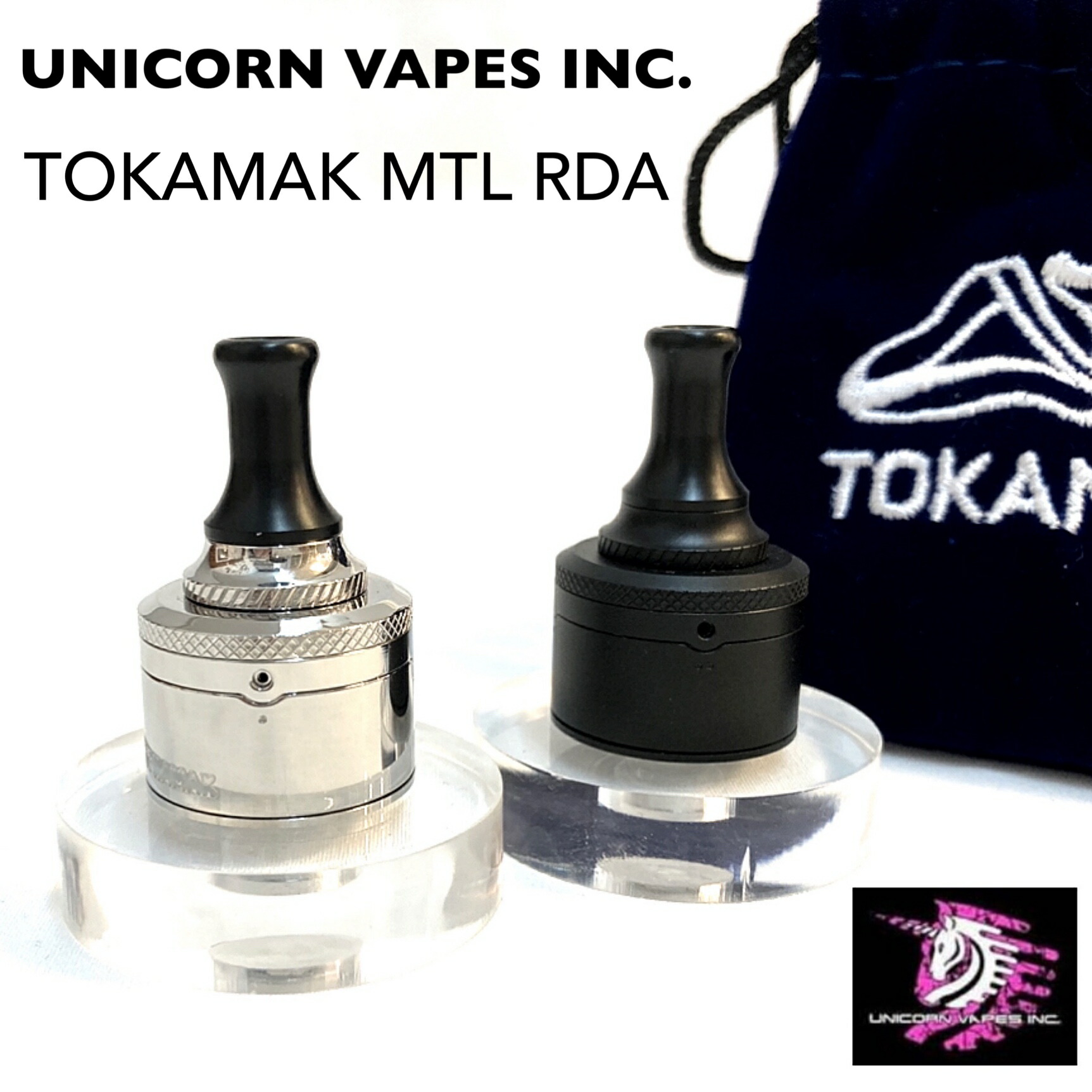 楽天市場 Unicorn Vapes Inc Tokamak Mtl Rda 24mm ユニコーン ベイプス トカマク アトマイザー 電子タバコ Vape ベイプ Rba リビルダブル シングル Buzzvape