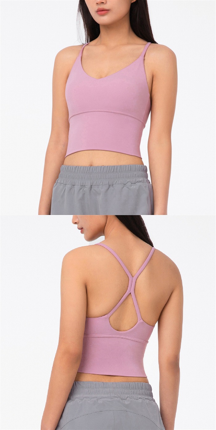 市場 ポイント10倍 背中美人 スポーツブラ ブラトップ ヨガ 揺れない トップス ヨガウェア 背中デザイン カップ付き ノンワイヤー