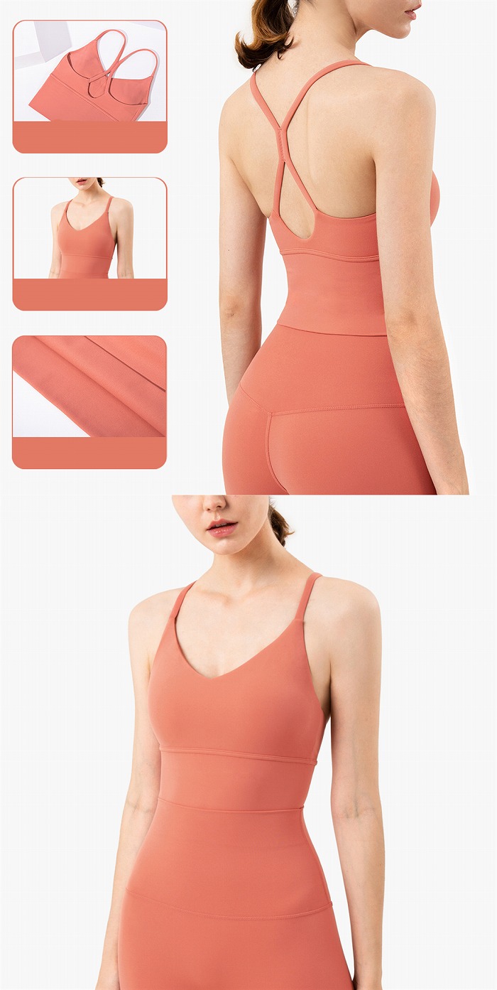 市場 ポイント10倍 背中美人 スポーツブラ ブラトップ ヨガ 揺れない トップス ヨガウェア 背中デザイン カップ付き ノンワイヤー